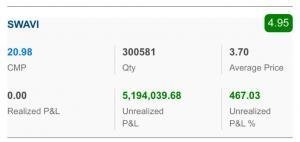 Demat Screenshot of Client 1