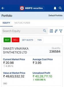 Demat Screenshot of Client 2