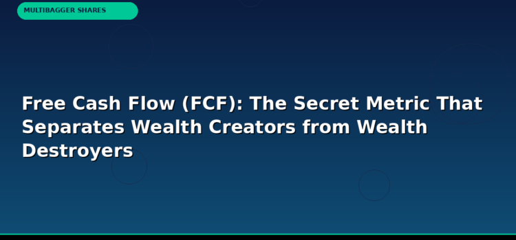 Free Cash Flow (FCF): The Secret Metric That Separates Wealth Creators from Wealth Destroyers