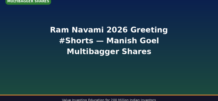Ram Navami 2026 Greeting #Shorts — Manish Goel | Multibagger Shares