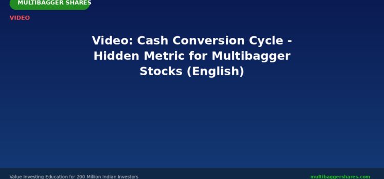 Video: Cash Conversion Cycle — The Hidden Metric for Finding Multibagger Stocks (English)