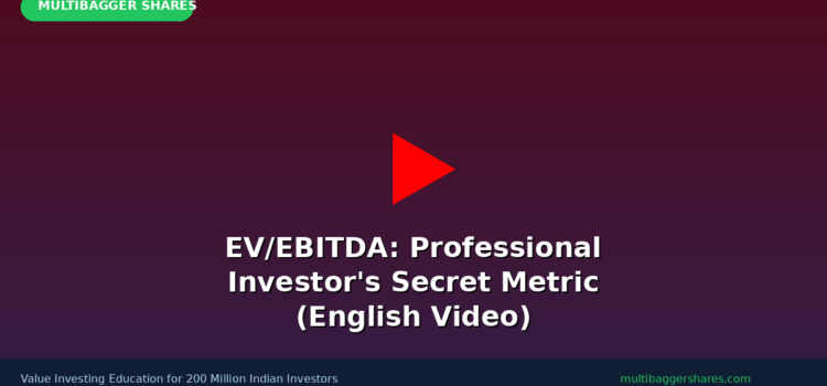 Video: EV/EBITDA — The Professional Investor’s Secret Valuation Metric for Finding Undervalued Stocks (English)