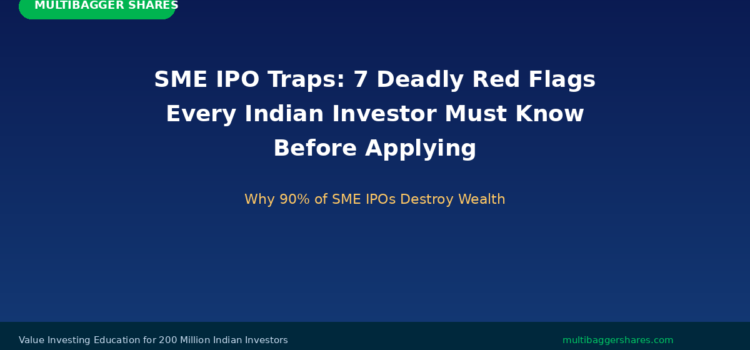 SME IPO Traps: 7 Deadly Red Flags Every Indian Investor Must Know Before Applying — Why 90% of SME IPOs Destroy Wealth and How to Protect Your Capital