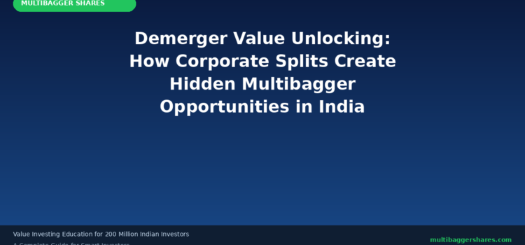 Demerger Value Unlocking: How Corporate Splits Create Hidden Multibagger Opportunities in India — A Complete Guide for Smart Investors
