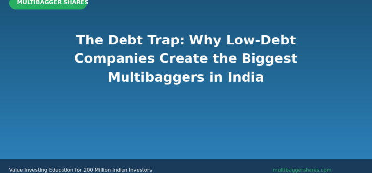 The Debt Trap: Why Low-Debt Companies Create the Biggest Multibaggers in India — And How Titan Biotech Ltd Proves This Rule