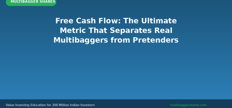 Free Cash Flow: The Ultimate Metric That Separates Real Multibaggers from Pretenders in the Indian Stock Market