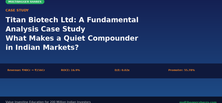 Titan Biotech Ltd: A Fundamental Analysis Case Study — What Makes a Quiet Compounder in Indian Markets?