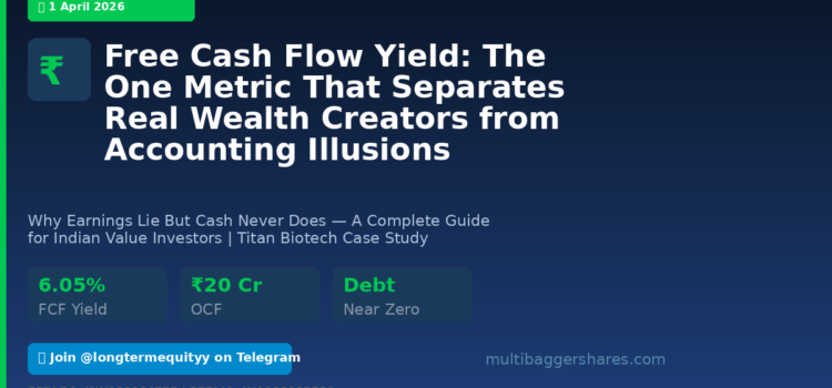 Free Cash Flow Yield: The One Metric That Separates Real Wealth Creators from Accounting Illusions in Indian Markets — A Complete Guide for Value Investors
