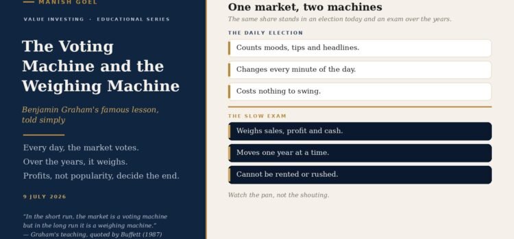 The voting machine and the weighing machine: Benjamin Graham's famous lesson on why popularity fades and profits win