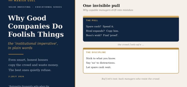 Why Good Companies Do Foolish Things: Warren Buffett’s ‘Institutional Imperative’ in Plain English Why good companies do foolish things: Warren Buffett's institutional imperative in plain English