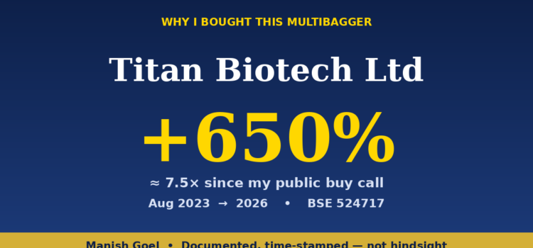 Why I Bought Titan Biotech - up about 650% since my August 2023 buy call.